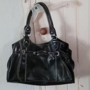 A black Nine West purse